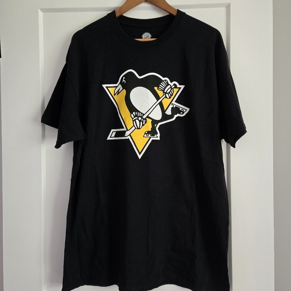 Pittsburgh Penquins Sid Crosby NHL Black and Yellow Short Sleeve Tee, 87 - Picture 1 of 6